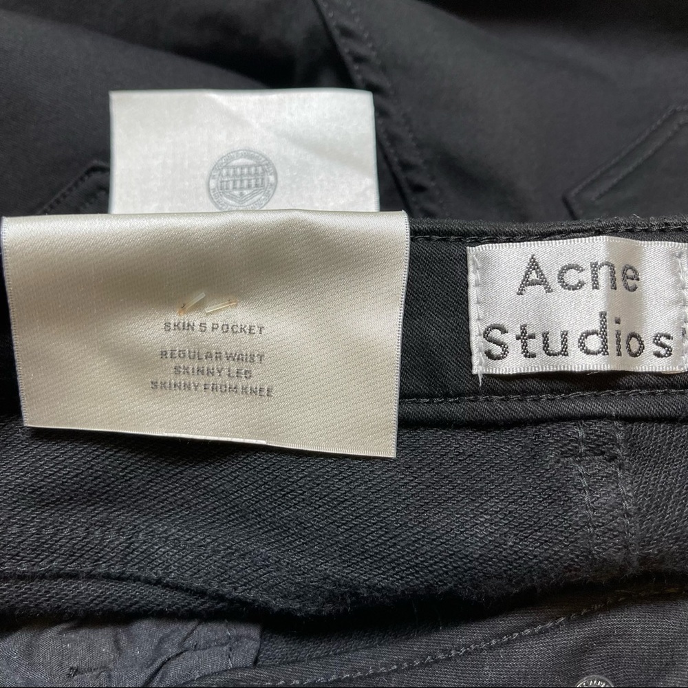 Acne Studios New Skin 5 Used Black Jeans Size 28 / 32 - Picture 12 of 12